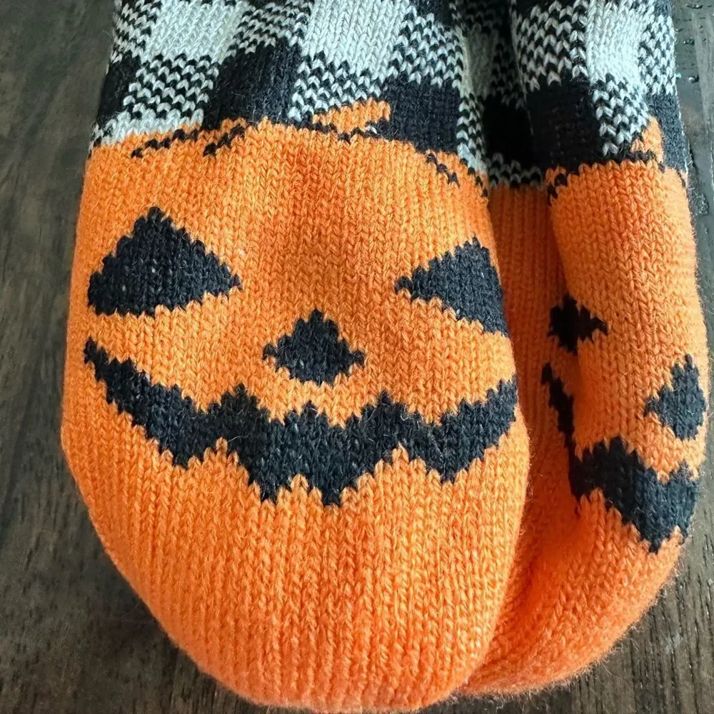 NWT Women’s Halloween Socks - Pumpkins Orange Black - One Size